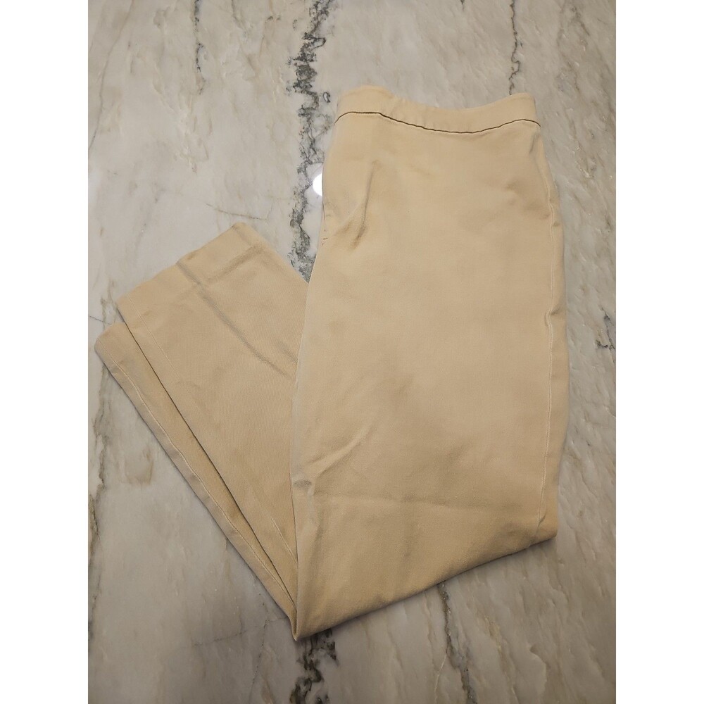Lauren Ralph Lauren Women's Khaki Pants Cropped Stretch LRL Size 14